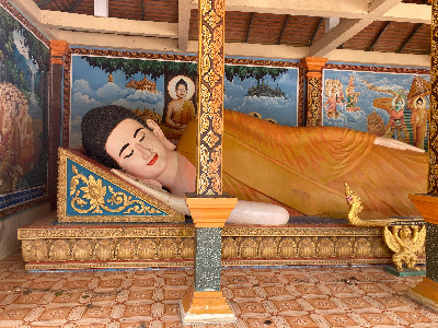 This is part of a Stupa and Temple near Battambang, Cambodia.